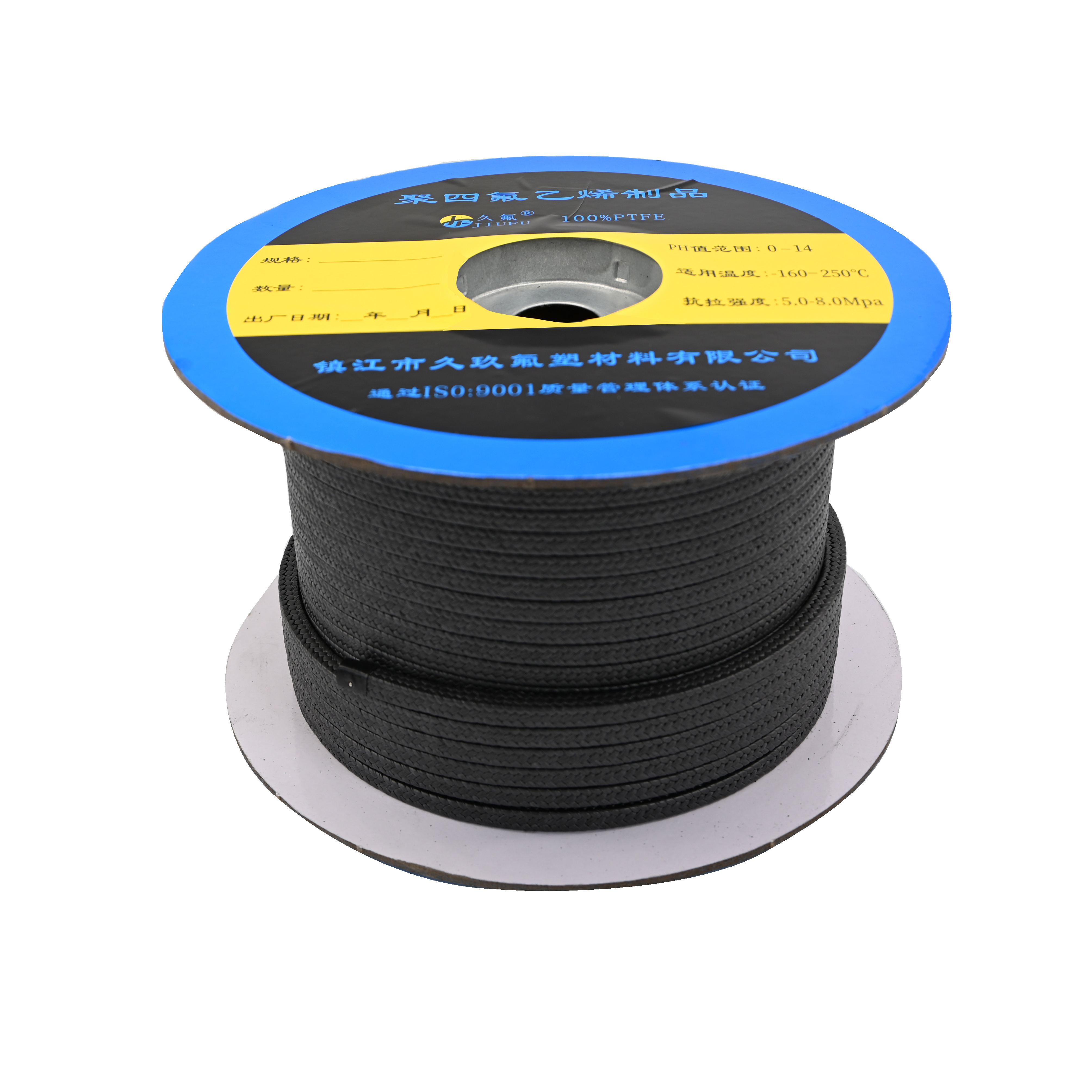 增強(qiáng)聚四氟乙烯盤根 含油黑四氟盤根 四氟密封盤跟 四氟石墨盤根