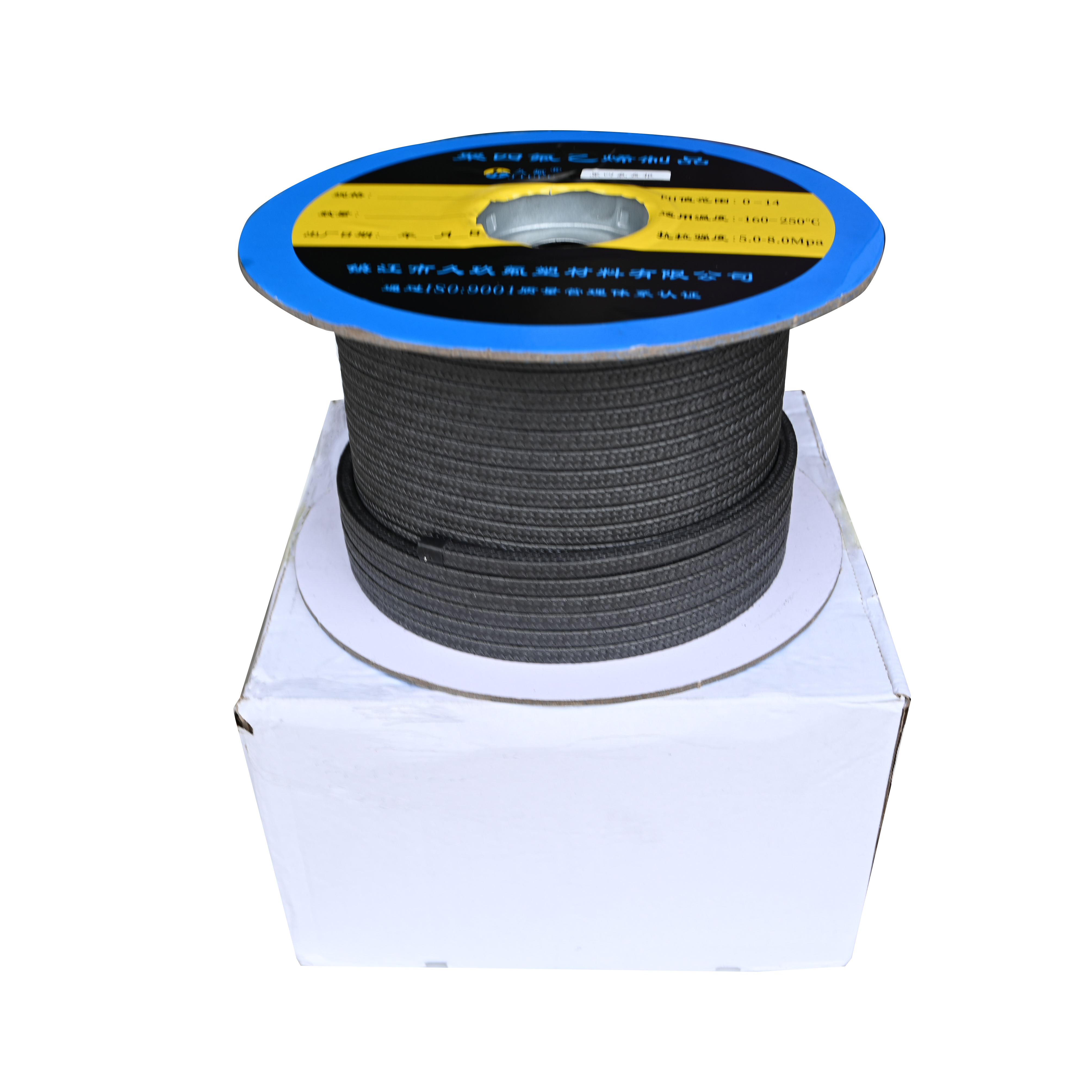 增強(qiáng)聚四氟乙烯盤根 含油黑四氟盤根 四氟密封盤跟 四氟石墨盤根